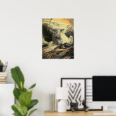 Poster Mort sur un cheval pâle, William Blake (Bureau à domicile)
