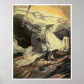 Poster Mort sur un cheval pâle, William Blake (Devant)