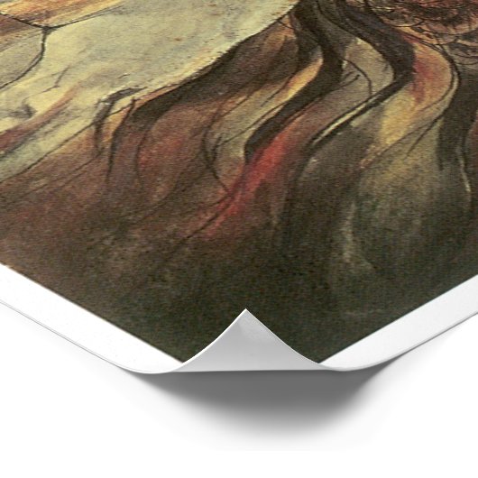 Poster Mort sur un cheval pâle, William Blake (Coin)