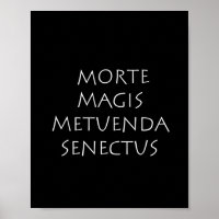 Morte magis metuenda senectus