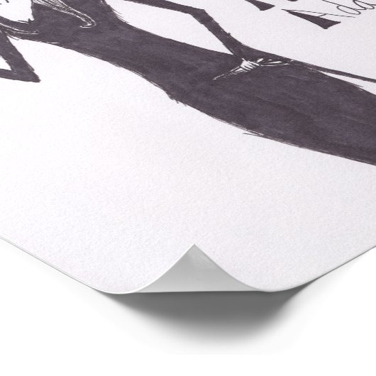 Poster Morticia Addams (Coin)