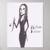 Poster Morticia Addams (Devant)