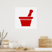 Poster Mortier et pilon (Cuisine)