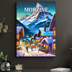 Poster Morzine, bijou des Alpes françaises