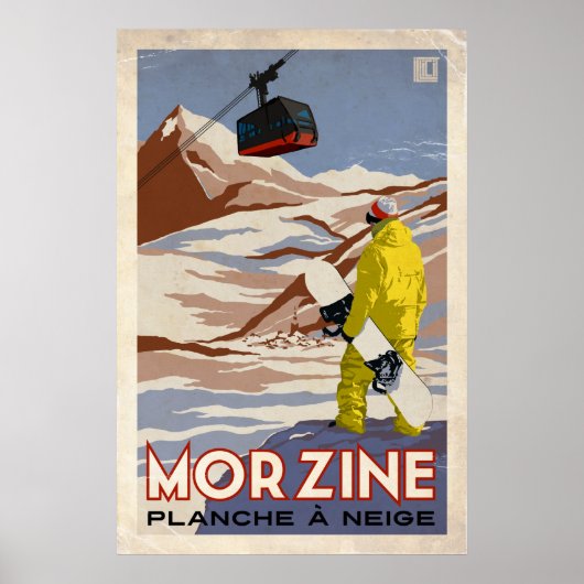 Poster Morzine - Effet Vintage (Devant)