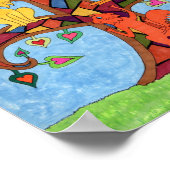 Poster Mosaic Chat Tree of Life (Coin)