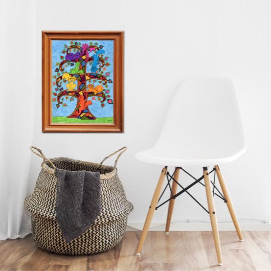 Poster Mosaic Chat Tree of Life