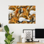POSTER MOSAIC FOX (Bureau à domicile)