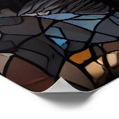 Poster Mosaic Leopard Majesty (Coin)