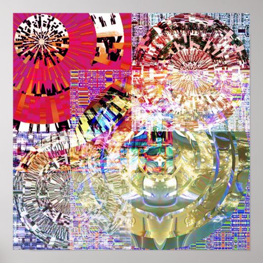 Poster Mosaic Mandala 1.9 (Devant)