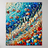 Poster Mosaic Marine (Devant)