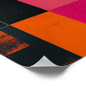 Poster Mosaic of Her Silence — Painterly Blocks (Coin)