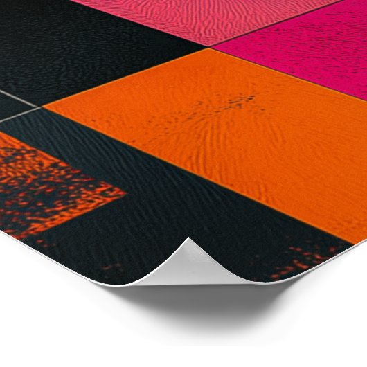 Poster Mosaic of Her Silence — Painterly Blocks (Coin)