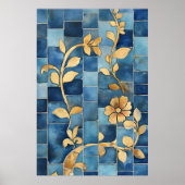 Poster Mosaic reminiscent of traditional Moroccan styles, (Devant)