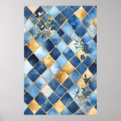 Poster Mosaic reminiscent of traditional Moroccan styles, (Devant)