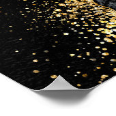 Poster mosaïque abstraite arrière - plan, marbre noir et  (Coin)