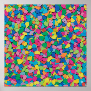 Poster Mosaïque Abstraite colorée