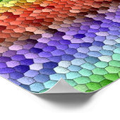 Poster Mosaïque Arc-en-ciel (Coin)