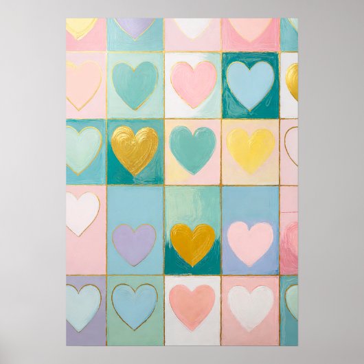 Poster Mosaïque d'affection (Devant)
