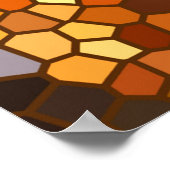 Poster Mosaïque d'automne Abstrait (Coin)