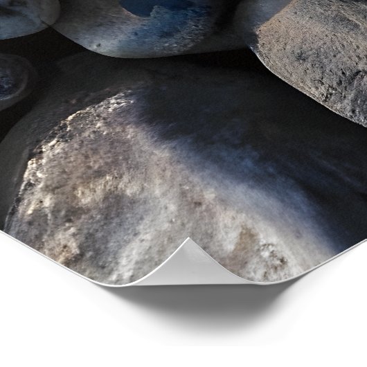 Poster Mosaïque de galets (Coin)