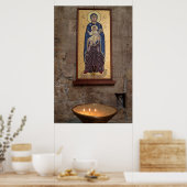 Poster Mosaïque de Marie et Jésus (Cuisine)