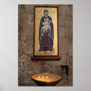 Poster Mosaïque de Marie et Jésus