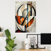 Poster Mosaïque de Temps (Bureau à domicile)