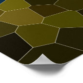 Poster Mosaïque du drapeau ukrainien (Coin)
