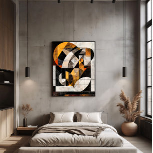 Poster Mosaïque Géométrique Abstraite