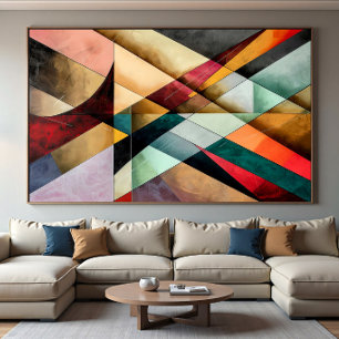 Poster Mosaïque géométrique chromatique