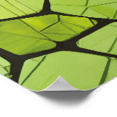 Poster Mosaïque géométrique verte Abstraite (Coin)