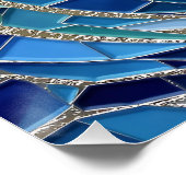 Poster Mosaïque Mer de Vagues Art (Coin)