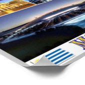 Poster Mosaïque Montevideo - Uruguay - (Coin)