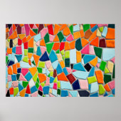 Poster Mosaïque tuiles texture modèle (Devant)