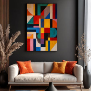 Poster Mosaïque Vibrante