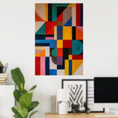 Poster Mosaïque Vibrante (Bureau à domicile)