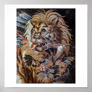 Poster Mosaïques antiques vintages (Pompéi)