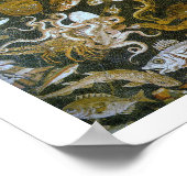 Poster Mosaïques antiques vintages (Pompéi) (Coin)