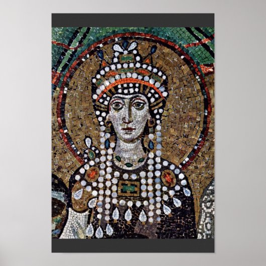 Poster Mosaïques De Chor À San Vitale À Ravenne, Szene :  (Devant)