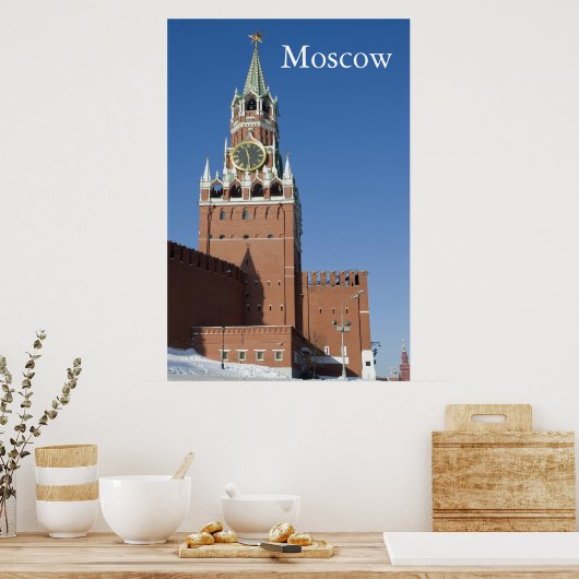 Poster Moscou Kremlin (Cuisine)