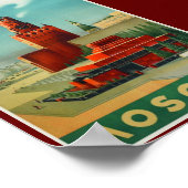 Poster Moscou Russie Vintage (Coin)