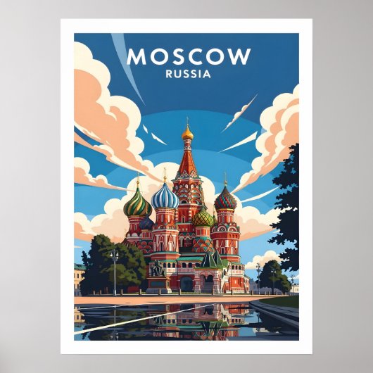 Poster Moscow’s Saint Basil’s Cathedral (Devant)