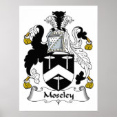 Poster Moseley Family Crest (Devant)