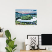 Poster Moselle Calmont Loop Brême Sunset River Souvenir (Bureau à domicile)