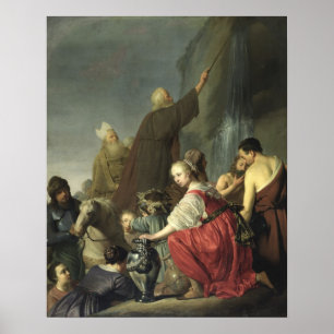 Poster Moses Striking Water du Rocher