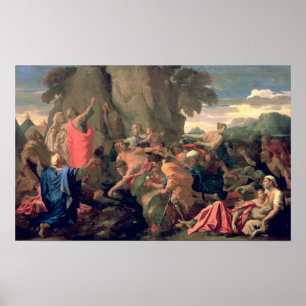 Poster Moses Striking Water from the Rock, 1649
