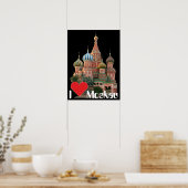 Poster Moskau Russland Russia (Keuken)