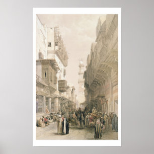 Poster Mosque El Mooristan, Cairo, from "Egypt and Nubia"
