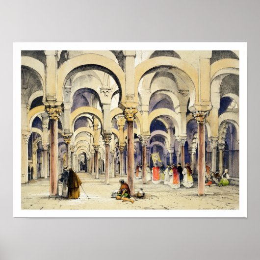 Poster Mosquée à Cordoue, de 'Sketches of Spain', grava (Devant)